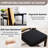Aureon Upholstered Modern Rattan Dining Chairs, Armless Side Accent Chair-1072866043-1072866042