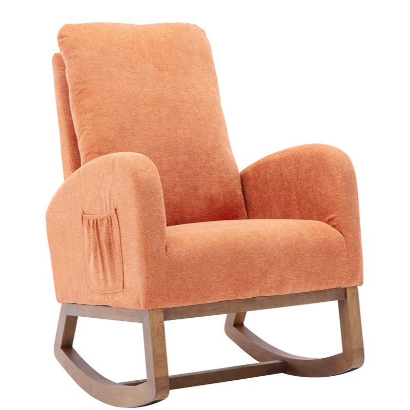 Chaise berçante confortable Country Country COOLMORE, Orange