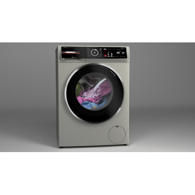 800 Series 2.4-Cu. Feet High Efficiency Stackable Steam Cycle Smart Front-Load Washer ( Pearl Steel ) ENERGY STAR
