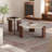 Simple cave stone solid wood coffee table