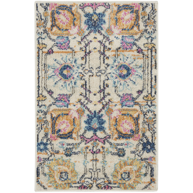 Oriental Indoor Rug, Rectangle 1'10" x 2'10"