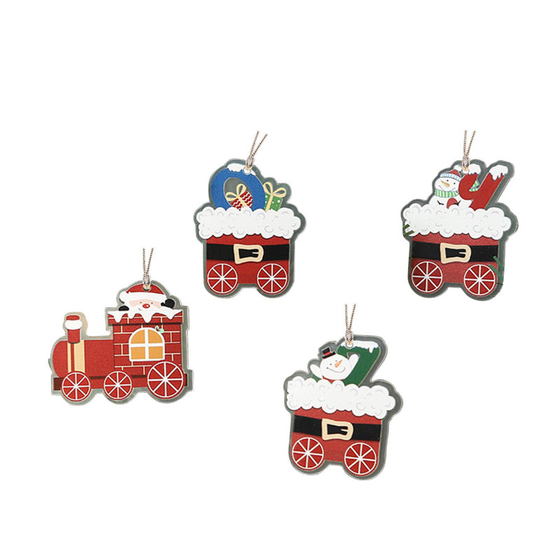 Petit luminaire suspendu train de Noël, A