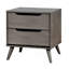 Table de chevet Mid-Century moderne de couleur grise 1pc-280414351