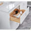 Meuble-lavabo simple 48 po en bois massif avec plateau en marbre d'ingénierie de 1 po-27001912