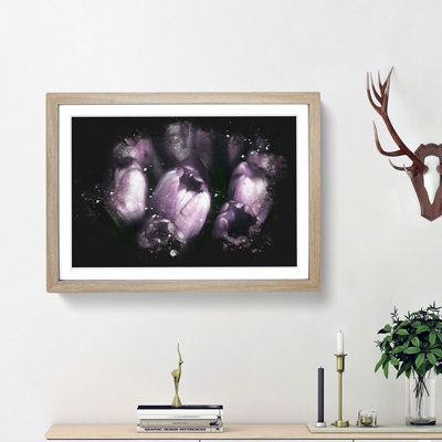 The Purple Tulips - Picture Frame Graphic Art Print