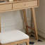 Commode coiffeuse 100% bois massif table de maquillage coiffeuse de chambre à coucher avec port USB