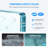 48" W X 35" D X 76" H Sliding Frameless Shower Enclosure With 3/8 Inch Tempered Glass-126304639-126735479