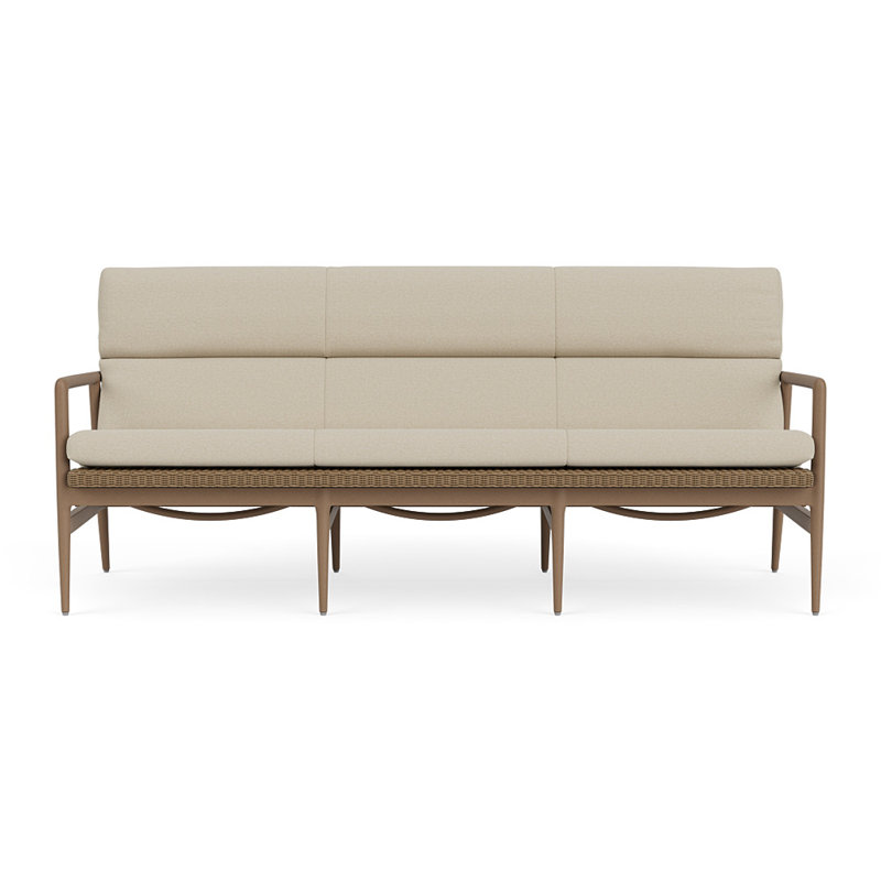 Cascade Outdoor 3 - Seat Patio Sofa, Rumba Straw, Fawn