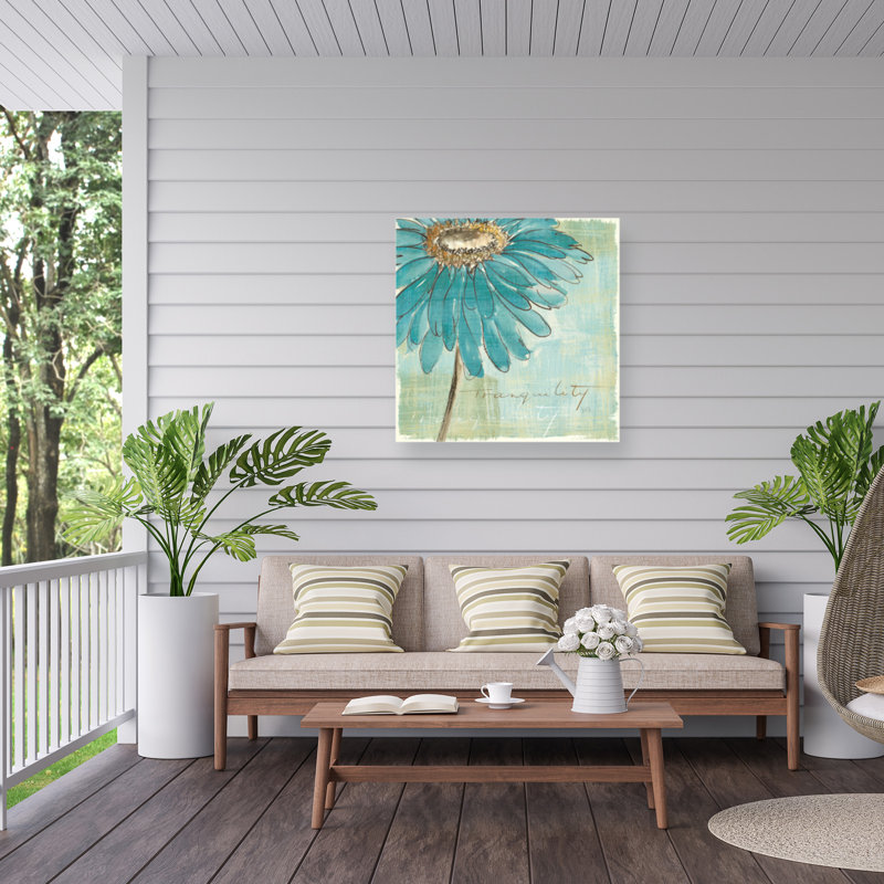 «Spa Daisies III» par Chris Paschke, reproduction sur toile tendue, H 35 po x l 35 po