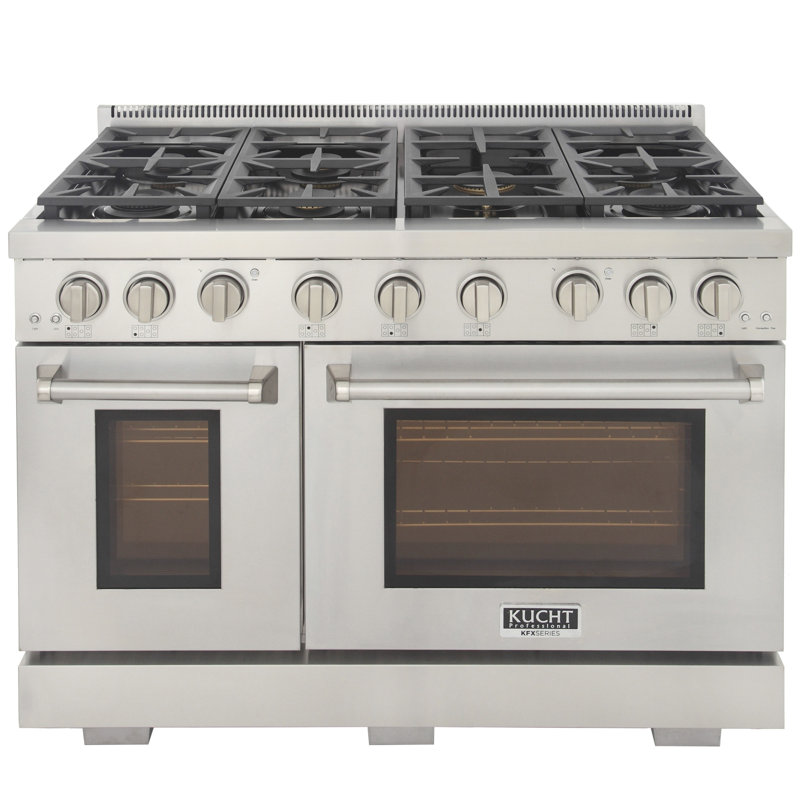 48" Stainless Steel Free-Standing Range with Griddle and Convection