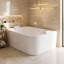 Baignoire tourbillon en acrylique 61 po pour 2 personnes, 16 jets avec chauffage et lumières DEL 61 po
