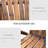 Gwen Solid Wood Double Adirondack Chair with Table