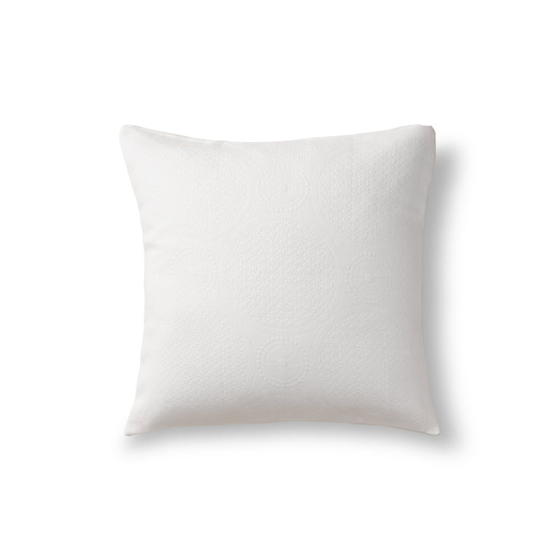 The Met X Ann Gish Great Hall Coverlet, King Coverlet + 3 Euro Shams, Bone