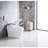Luxury Bidet Toilet With Auto Open/Close, Warm Air, Temperature Control - Bathroom Option Water, Led Display Feature
