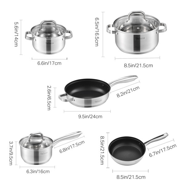 WMF Cromargan Stainless Steel Stock Small Soup Pot NO Lid Cookware 7 x 4