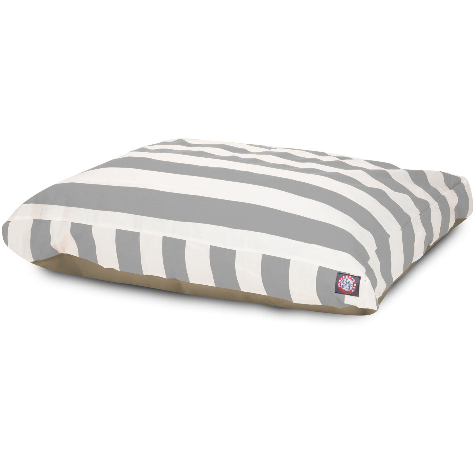 Majestic Washable Pet Bed, Small (20" W x 27" D x 4" H), Gray