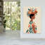 Botanical Crown Woman Abstract Contemporary Minimalist Flower Plant Wall Art Print 1 Piece Wrapped Canvas Wall Art-1999141710