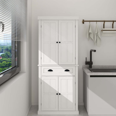 71" Kitchen Pantry Storage Cabinet
