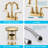 Topcraft Two Handle Bathroom Sink Faucet With Pop-Up Drainer-115607282