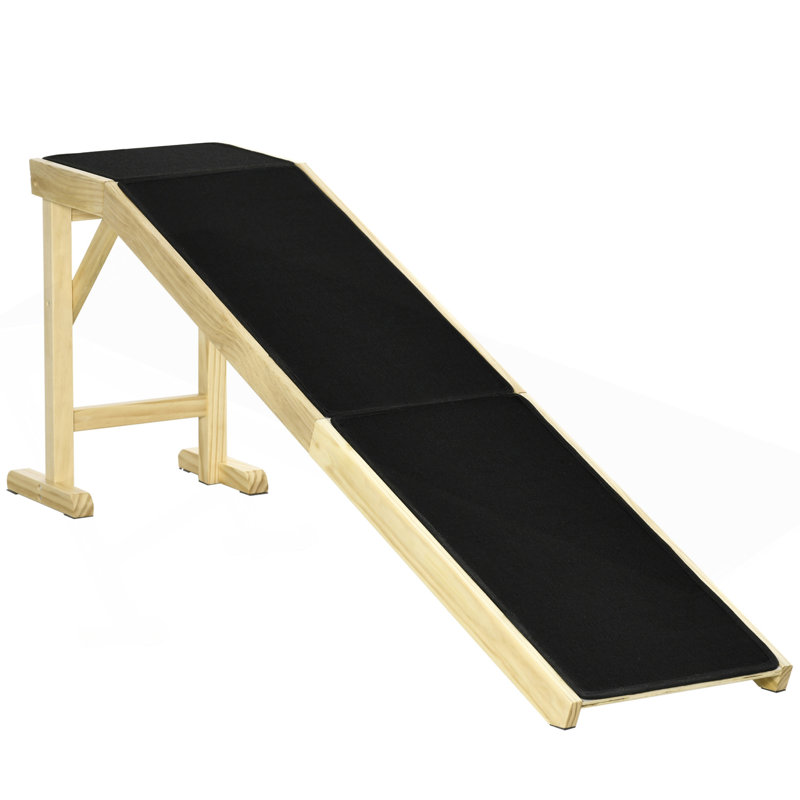 Rampe pour chien pour lit, rampe pour chien avec tapis antidérapant et plateforme supérieure, H 25 po x l 74 po x P 16 po