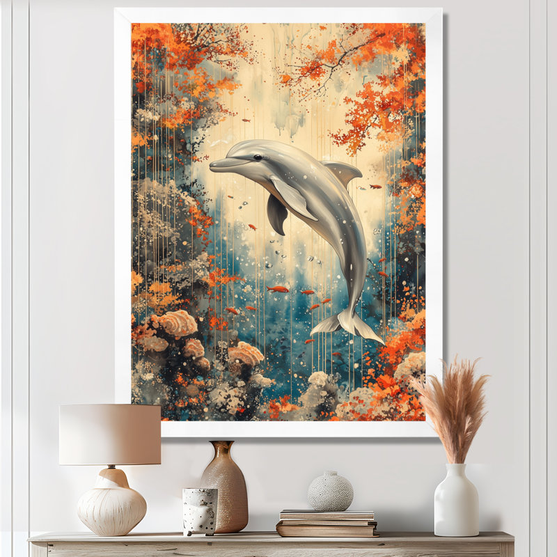 Azil - Animals Canvas Wall Art, 20" H x 12" W, Framed Print without Mat, White