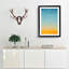 Airplane At Sunset In Abstract - Single Picture Frame Painting-55547662-55547666