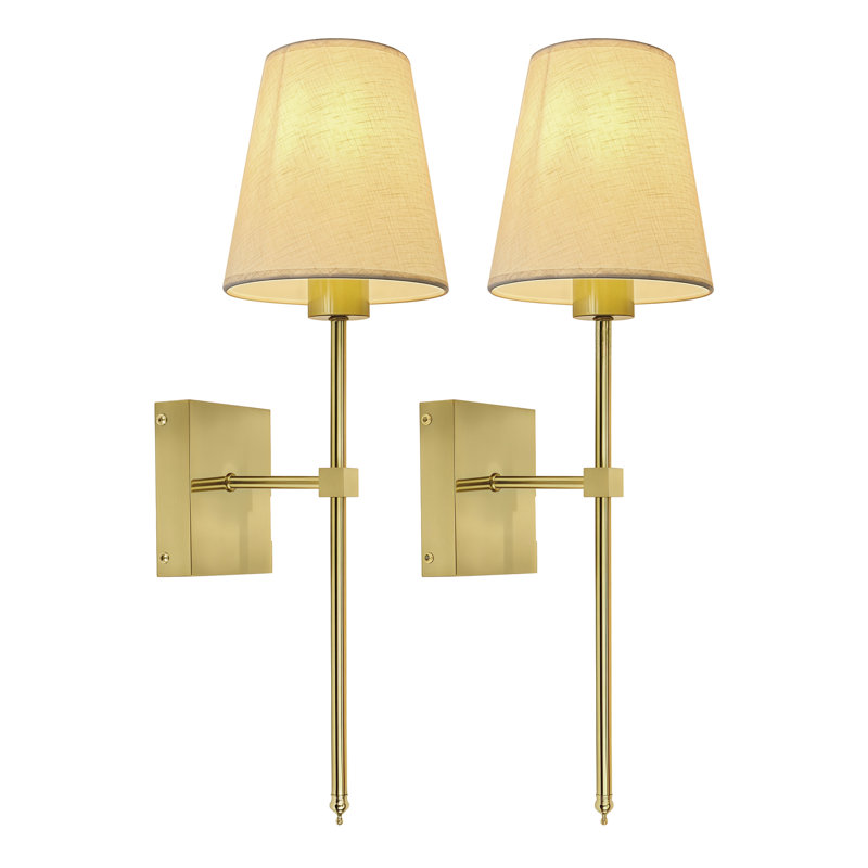 Lampes murales rechargeables sans fil télécommandées avec piles 2600Mah, parfaites pour les chambres à coucher, les salons, les couloirs et les salles de bain (ensemble de 2)
