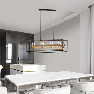 Framerec 63 In. 8-light Farmhouse Cha...