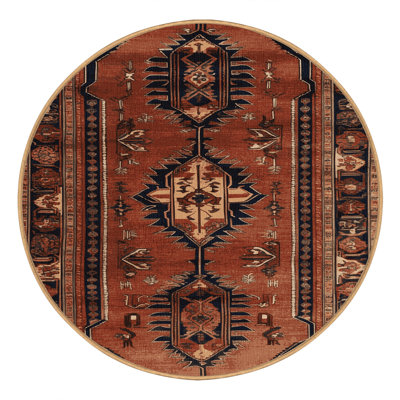 Machine Washable Persian Brown Area Rug