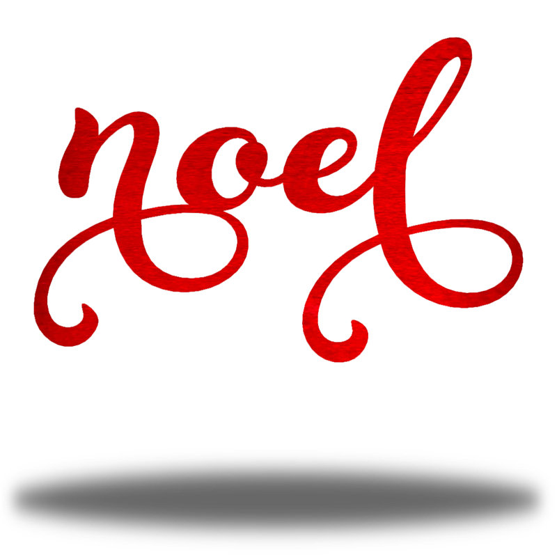 Décoration Drucie Noël, H 8 po x l 12 po x P 0,01 po, Rouge