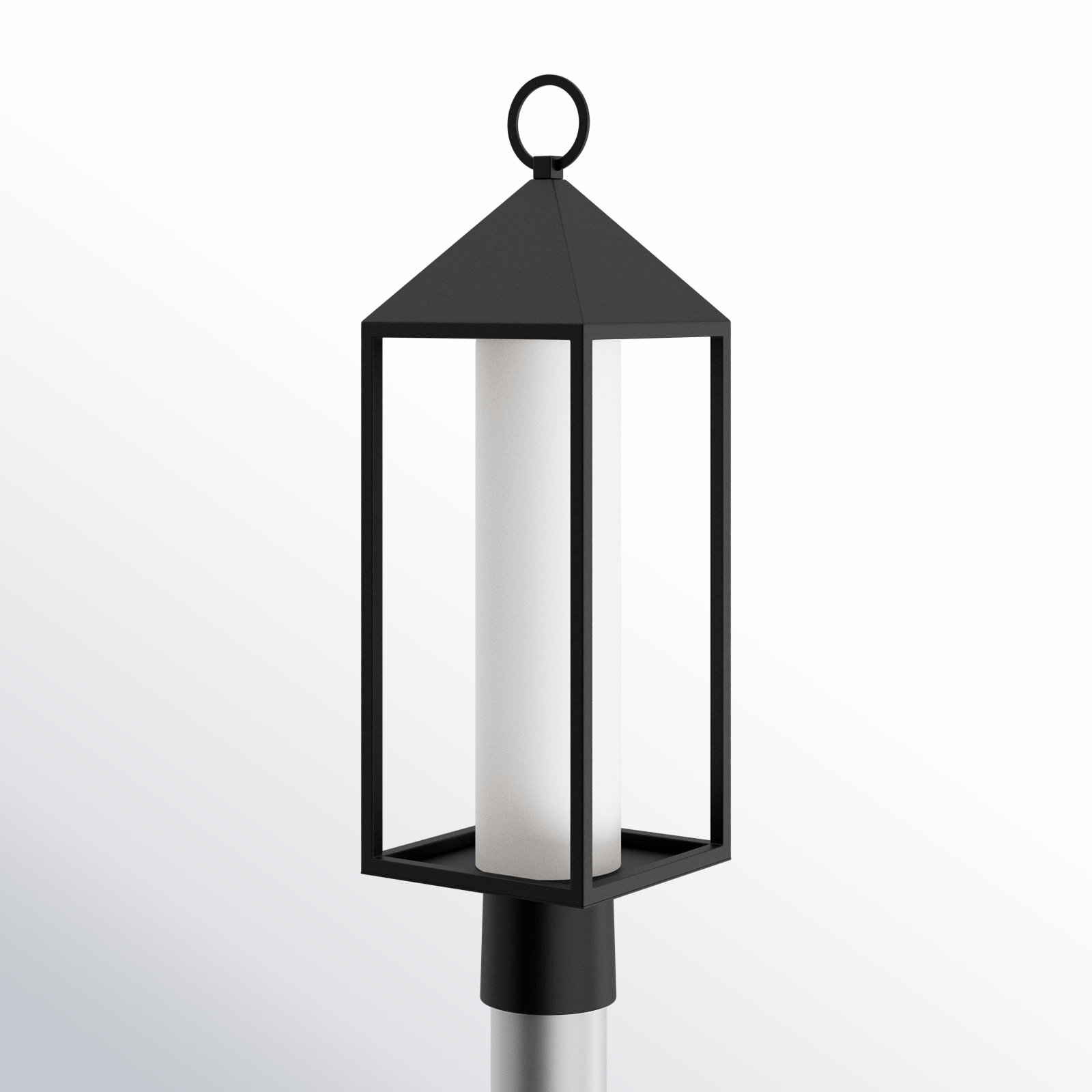 Munich Frosted Aluminum Outdoor Lantern Head