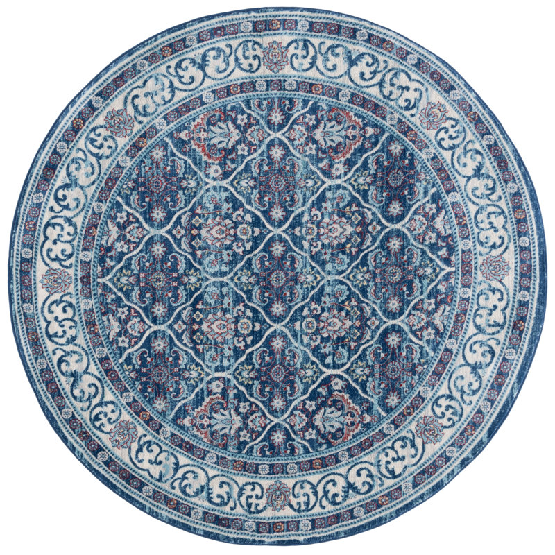 Brentwood Performance Oriental Rug, Round 6'7"