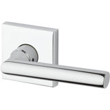 Tube Passage Door Lever with Contemporary Square Rosette