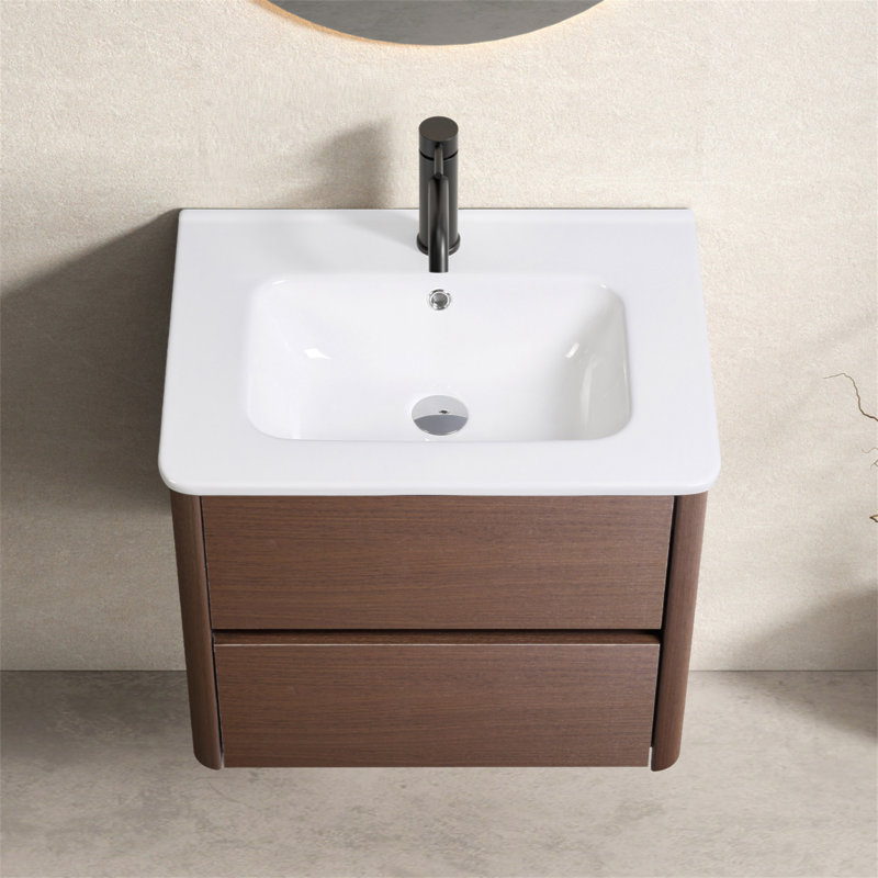 Ensemble de meuble-lavabo mural 24 po avec tiroir