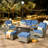Emanuell 5 - Person All-Weather Wicker Outdoor Set with Swivel Chairs, Cushions Included-1798428655