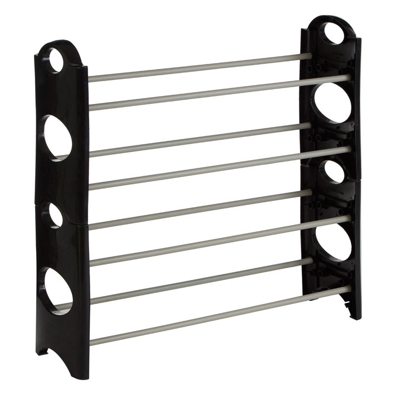 12 Pair Stackable Shoe Rack