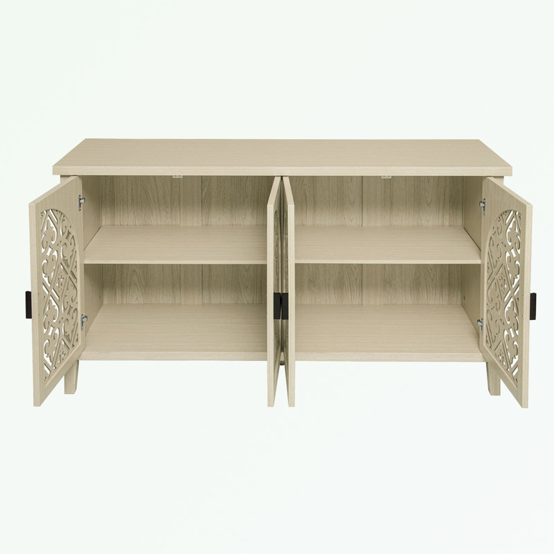 Buffet 4 portes avec pieds robustes