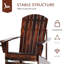 Chaise en bois avec porte-gobelet Weather