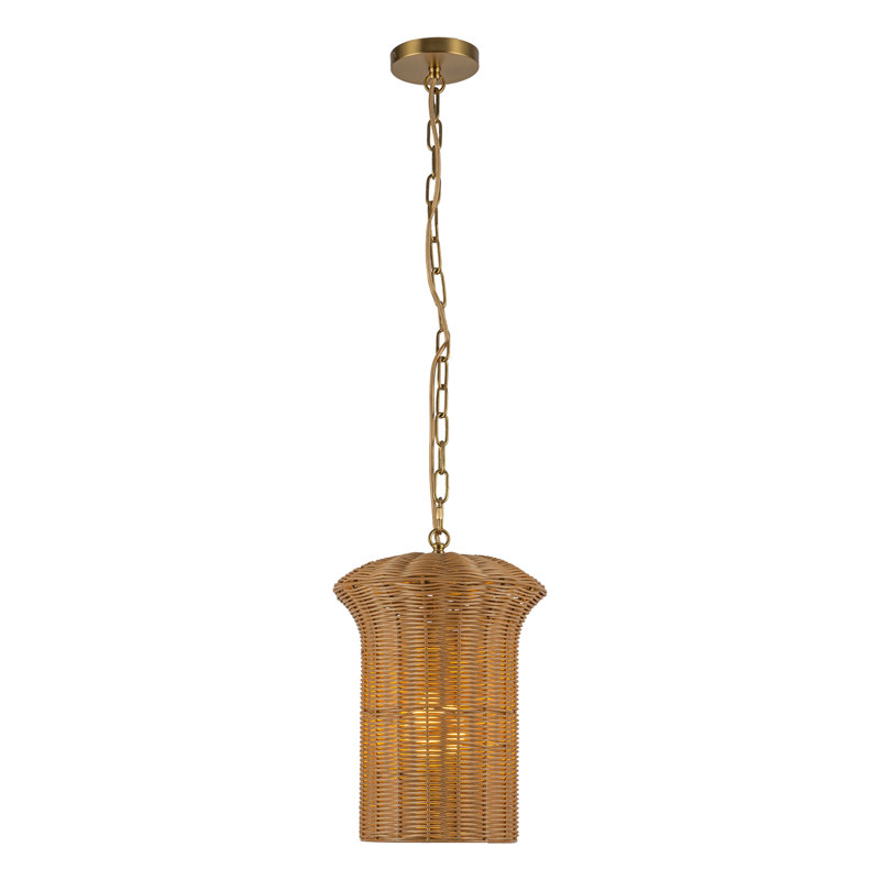 Luminaire suspendu 11 po Kai, Doré