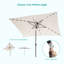 Parasol de marché rectangulaire 120 po x 84 po Dorathea-502146057