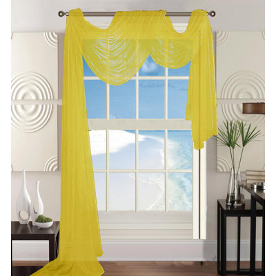 Rideau en polyester transparent