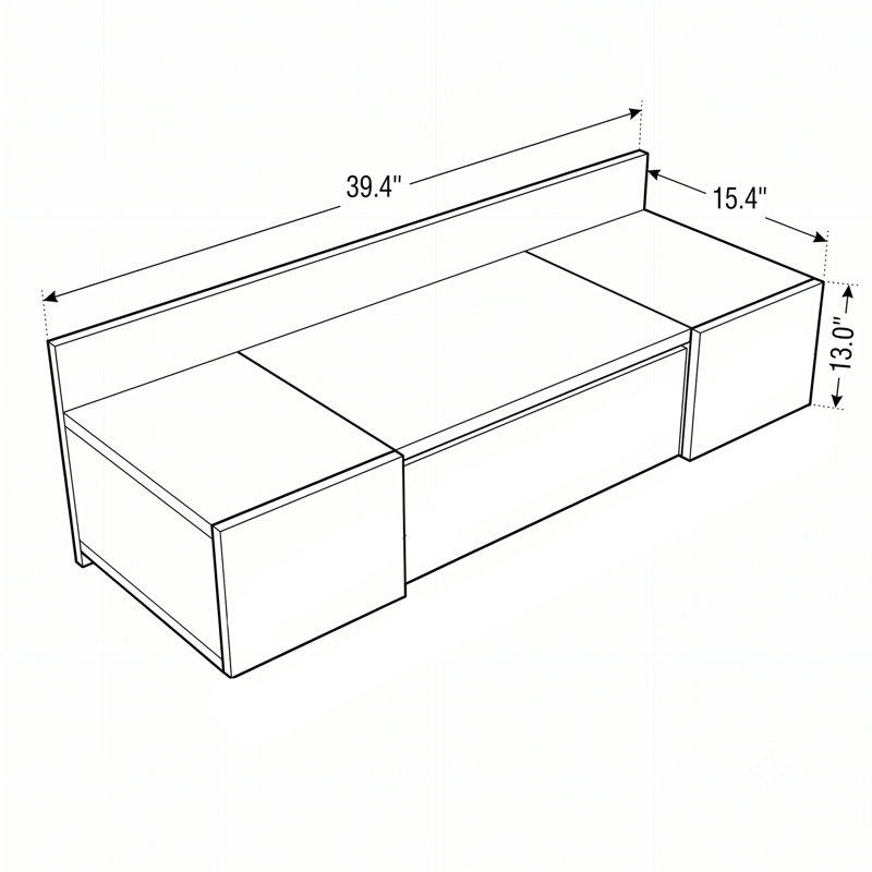 Flush Mount Vanity Make-Up Table with Mirror