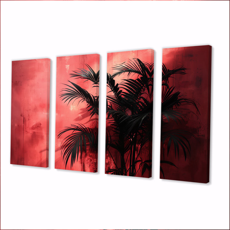 Kayenta - ensemble de reproduction d'art mural palmiers et palmiers, H 28 po x l 48 po