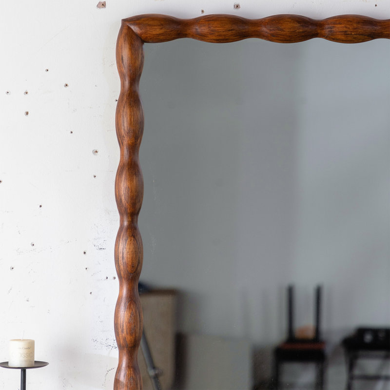 Miroir mural 36,02 po Mid-Century Modern Swirl