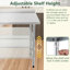 Table de travail polyvalente en acier inoxydable pour les maisons, 30 po x 48 po, tablette de rangement réglable, qualité, facile à utiliser, ateliers de préparation en pouces robustes et performants, soudure, finition-1140398277