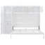 Grand lit escamotable mural avec armoires, grand