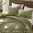 3PCS Full/Queen Waffle Washed Comforter Set
