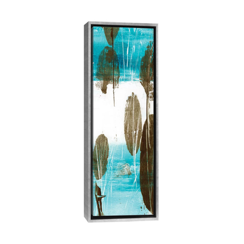 « Cattails II » par Ethan Harper-Panoramic, reproduction d’art sur toile, H 36 po x l 12 po x P 1,5 po