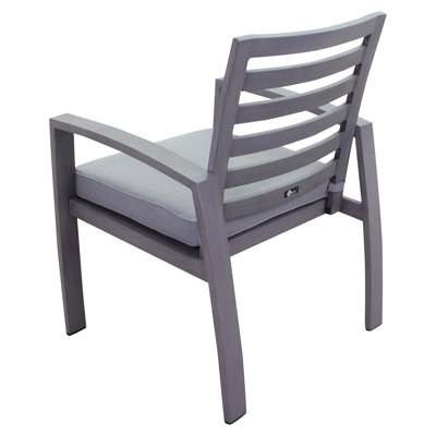 Chaise de patio avec coussins sunbrella Shoaf