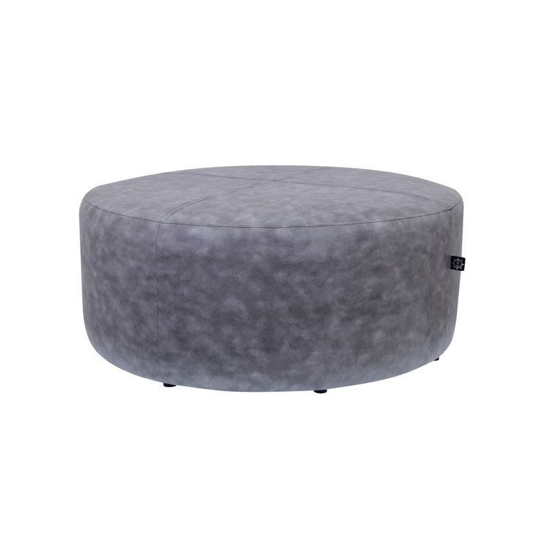 Repose-pieds The Crew Furniturecoracle, Similicuir gris
